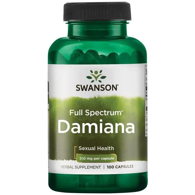 Swanson Damiana 510mg 100 Capsules