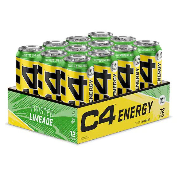 Cellucor C4 On The Go Napój Energetyczny Przedtreningowy na Energię i Skupienie Twisted Limeade 12 x 500ml