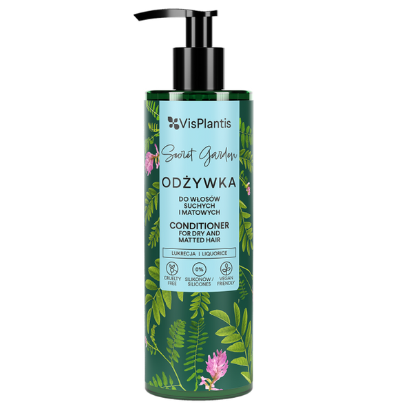 Vis Plantis Secret Garden Licorice Conditioner for Dry and Dull Hair 400ml