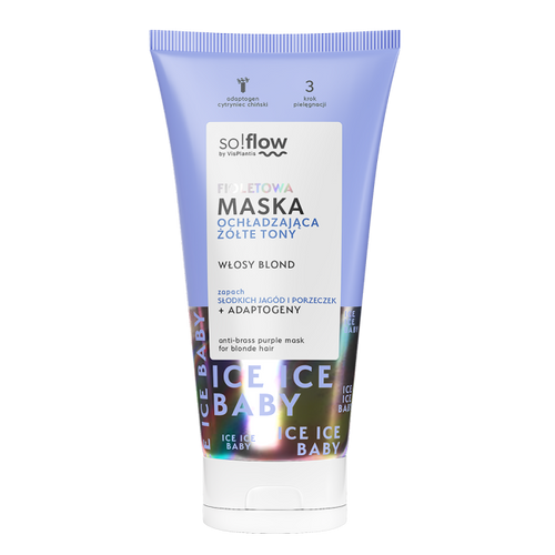 So!Flow Fioletowa Maska Ochładzająca Żółte Tony dla Włosów Blond 200ml