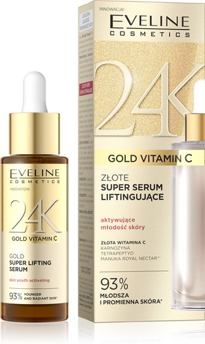 Eveline 24K Gold Vitamin C Złote Super Serum Liftingujące 30ml
