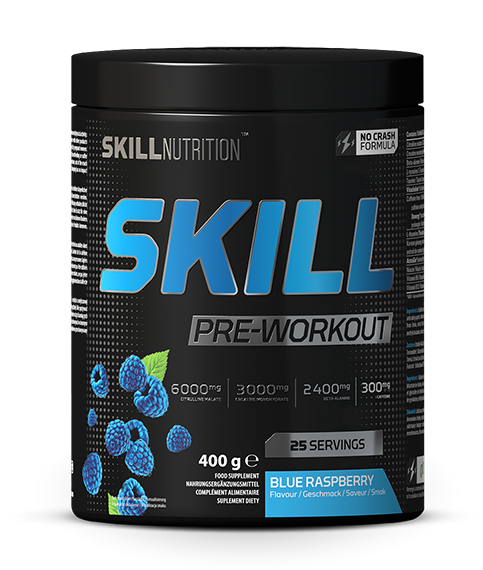 Skill Nutrition Skill Pre-Workout Niebieska Malina 400g przedtreningówka na energię