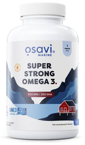 Osavi Super Strong Omega 3 500 EPA 250 DHA 180 softgels for heart and brain support