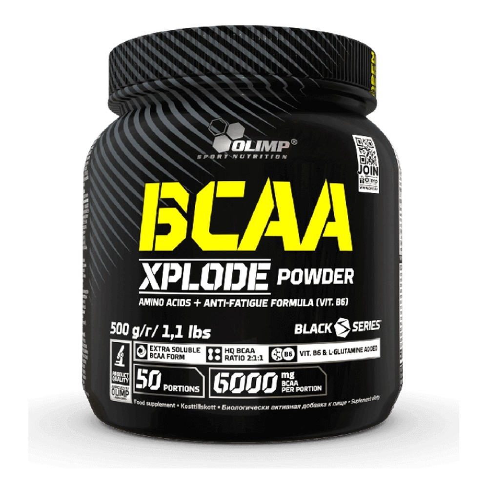 Olimp Nutrition BCAA Xplode Powder with L-Glutamine and Vitamin B6 for Muscle Recovery Ice Tea Peach 500g