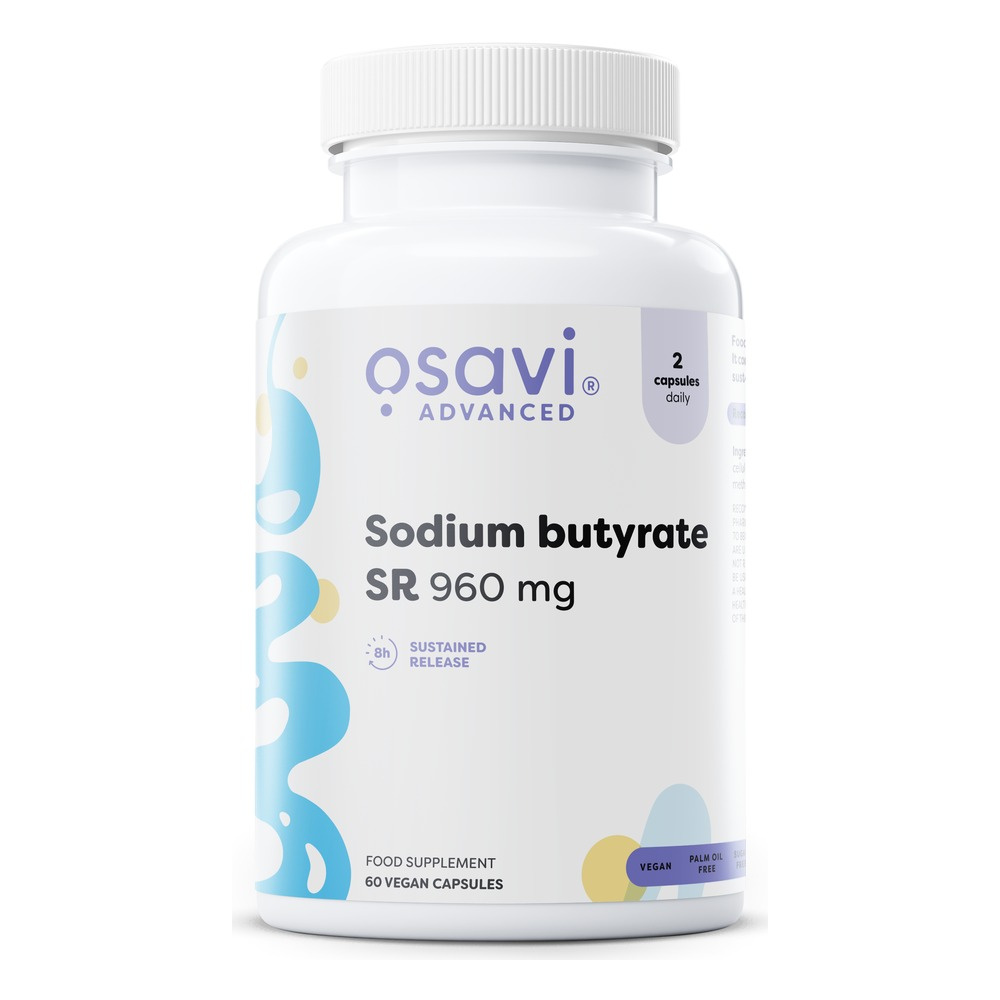 Osavi Sodium Butyrate SR 960mg for Intestinal Support 60 Vegan Caps