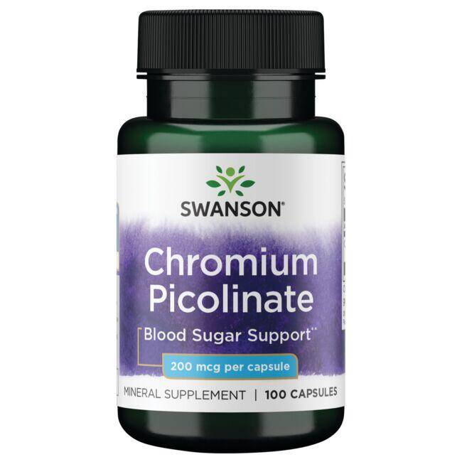 Swanson Chromium Picolinate 200mcg 100 Kapsułek