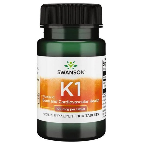 Swanson Vitamin K1 100mcg 100 Tabletek