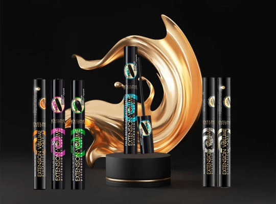 Eveline Extension Volume Mascara Lengthening and Thickening Intensively Black 10ml