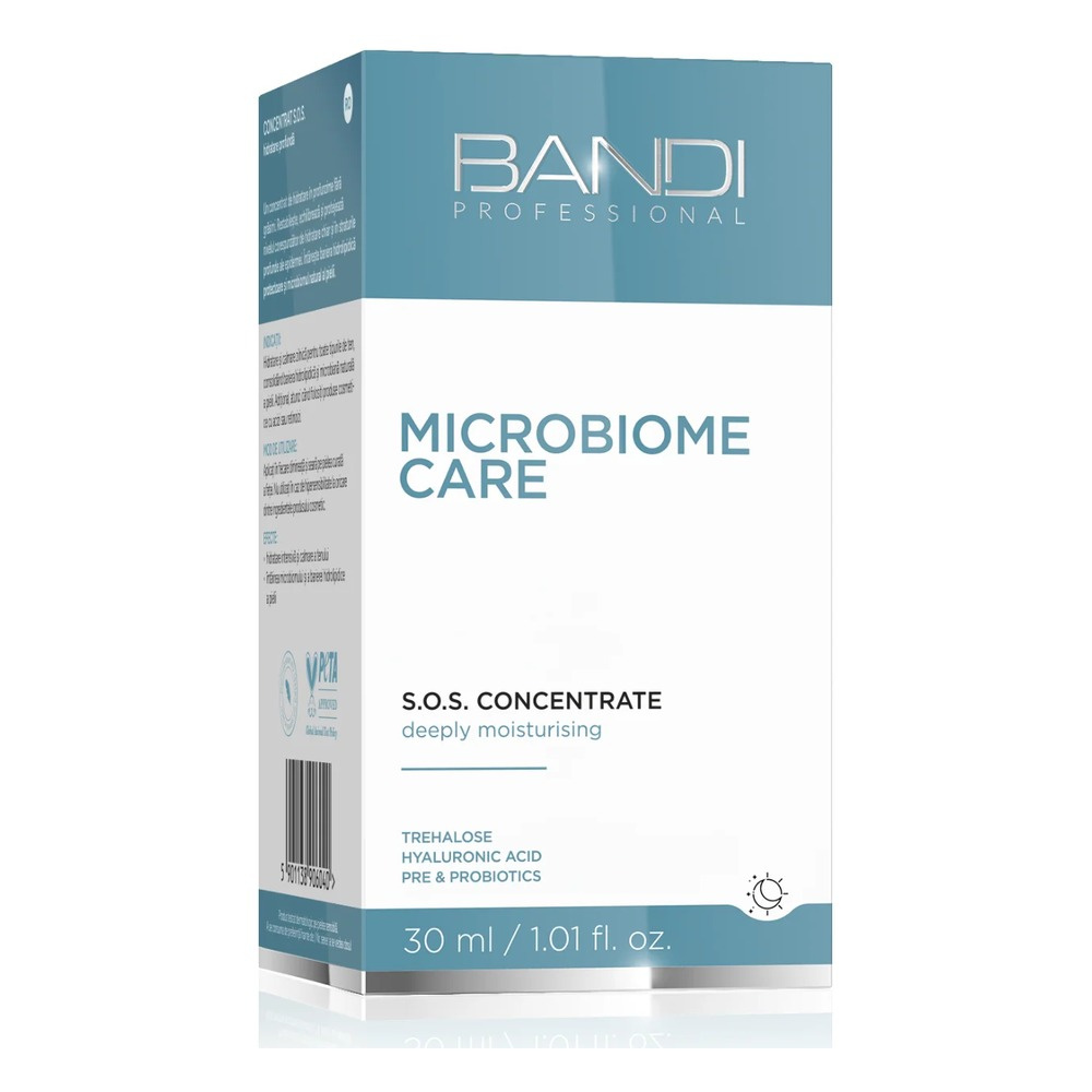 Bandi Microbiome Care Głęboko Nawilżający Koncentrat S.O.S na Dzień i na Noc 30ml