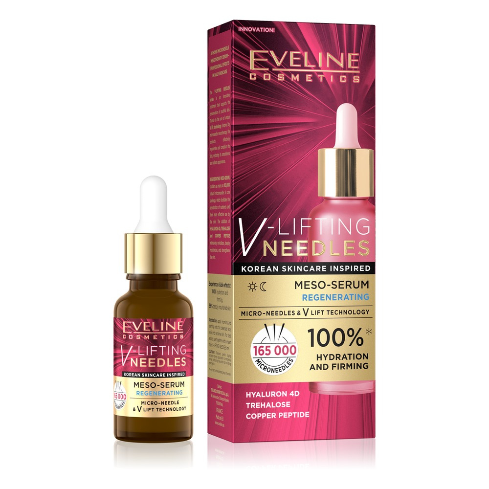 Eveline Cosmetics V-Lifting Needles Mezo-Serum Regenerująco-Odmładzające 18ml