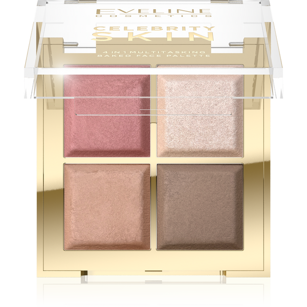 Eveline Celebrity Skin Wypiekana Paleta Wielofunkcyjna do Konturowania 4w1 16g