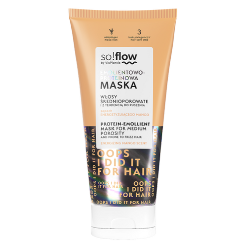 So!Flow Emollient-Protein Mask for Medium Porosity and Frizzy Hair 200ml