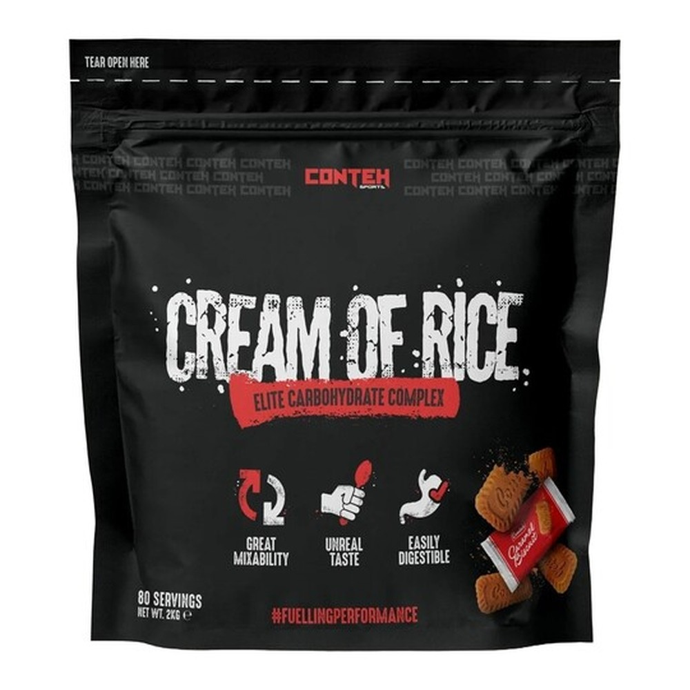 Conteh Sports Cream of Rice Karmelowe Ciasteczko Kleik Ryżowy dla Sportowców 2000g