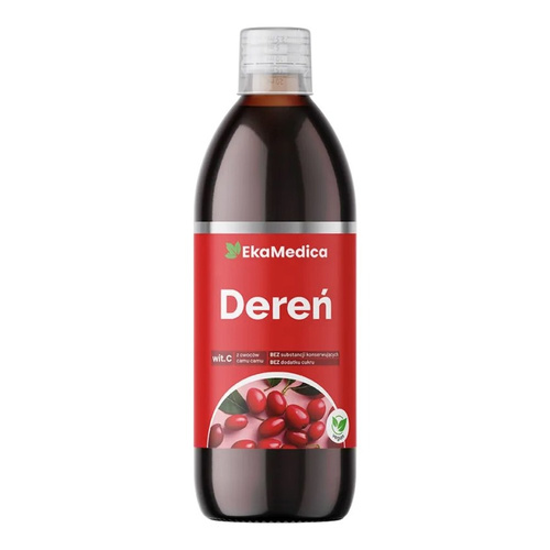EkaMedica Dereń Sok z Naturalną Witaminą C na Układ Krążenia i Immunologiczny 500ml