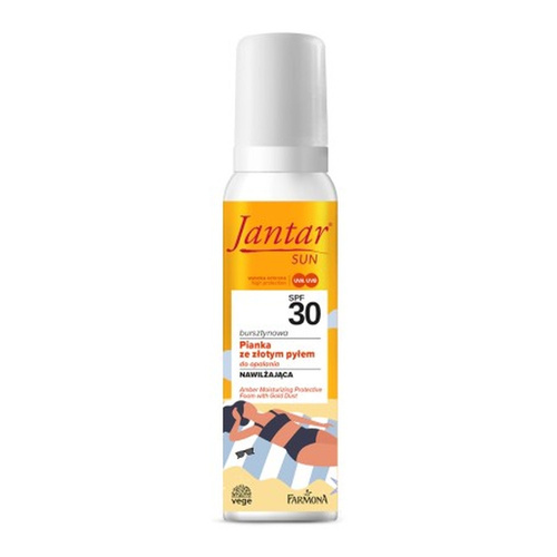 Jantar Sun Amber Moisturizing Protective Foam with Gold Dust SPF 30 150ml