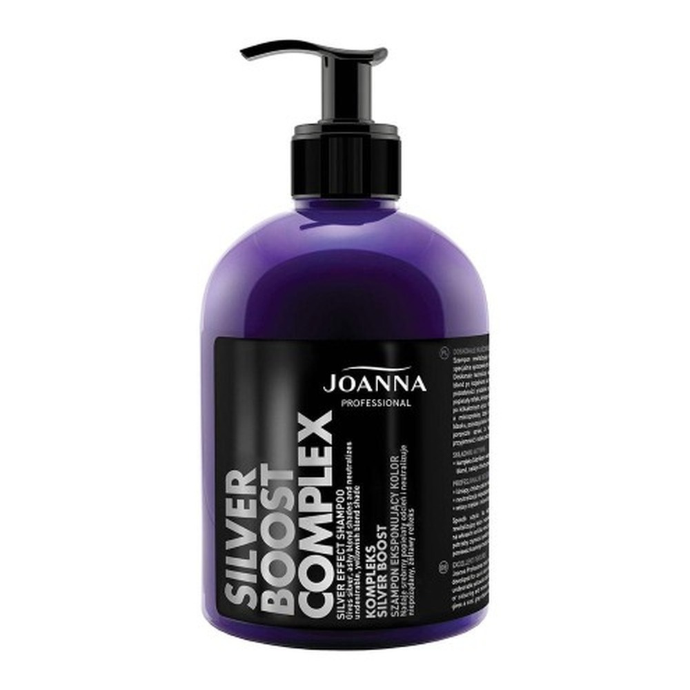 Joanna Professional Silver Boost Complex Shampoo Showing Silver Color 500g