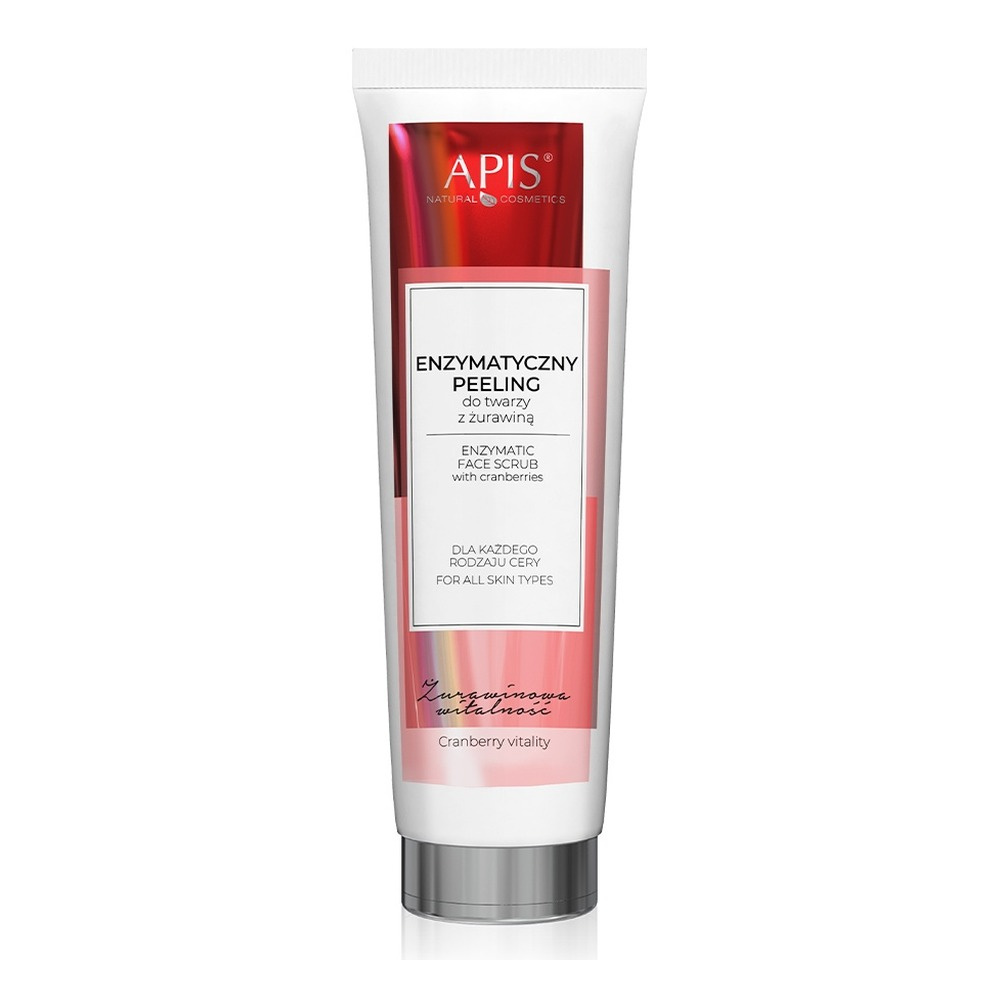 Apis Cranberry Vitality Enzymatyczny Peeling do Twarzy z Żurawiną dla Każdego Rodzaju Cery 100ml
