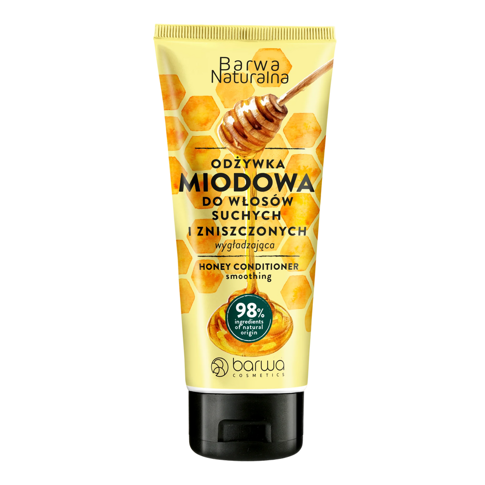 Barwa Natural Smoothing Honey Conditioner for Damaged and Brittle Hair 200ml