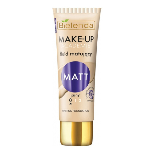 Bielenda Make-Up Academie Matt Mattifying Fluid No. 0 Light for Combination and Oily Skin 30g