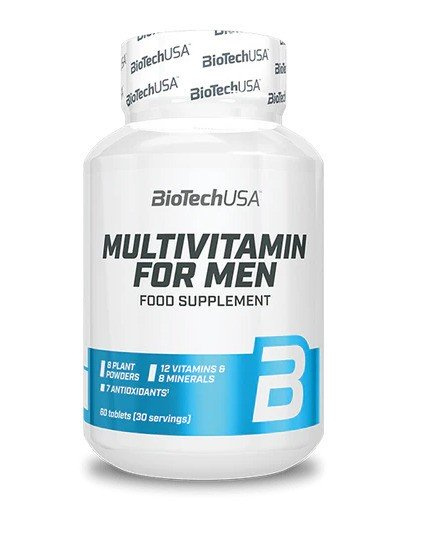 BioTechUSA Multivitamin for Men Kompleksowy Suplement dla Mężczyzn 60 Tabletek