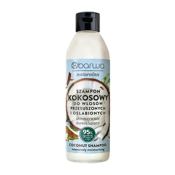 Barwa Natural Intensively Moisturizing Coconut Shampoo for Dry and Weakened Hair 300ml