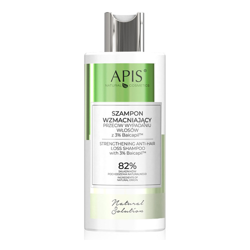 Apis Natural Solution Szampon Wzmacniający z 3% Baicapil™ dla Włosów Osłabionych z Tendencją do Wypadania 300ml