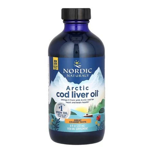 Nordic Naturals Arctic Cod Liver Oil 1060mg Supports Immune System Brain and Heart Function Orange 237ml