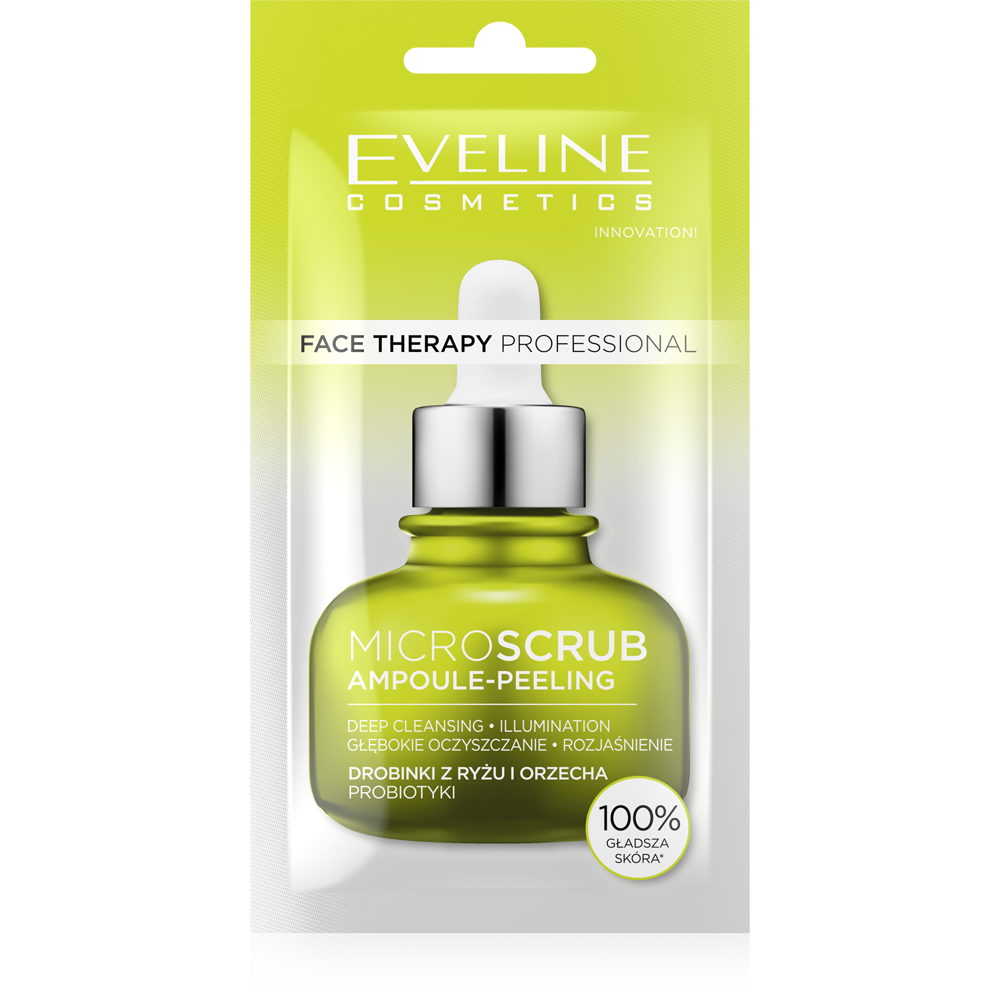 Eveline Face Therapy Professional Ampoule-Peeling Kremowy Peeling Drobnoziarnisty 8ml