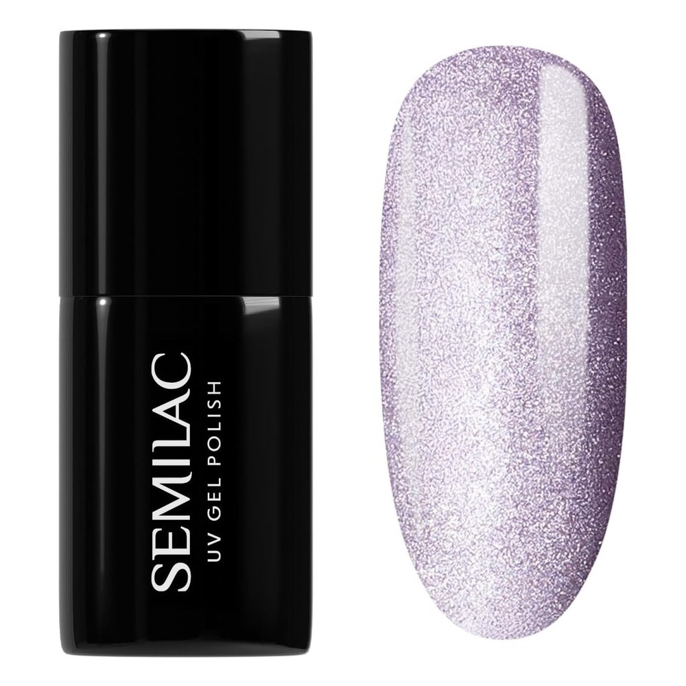 Semilac Gloss Gala Lakier Hybrydowy Cat Eye Effect 664 Lilac Gloss 7ml