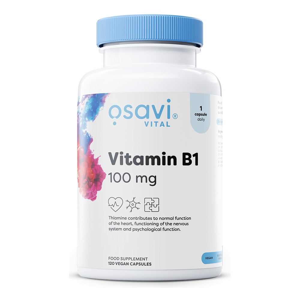 Osavi Witamina B1 100mg na Energię i Układ Nerwowy 120 Kapsułek