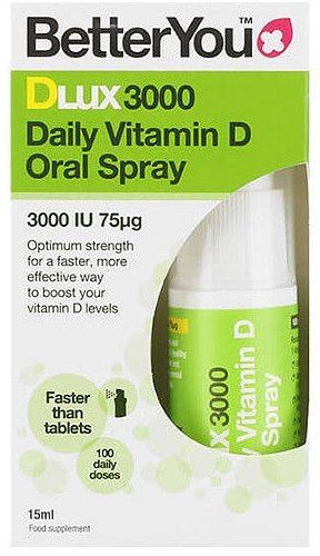 BetterYou D3000 Daily Vitamin D Oral Spray For Bones Teeth and Immune System 15ml