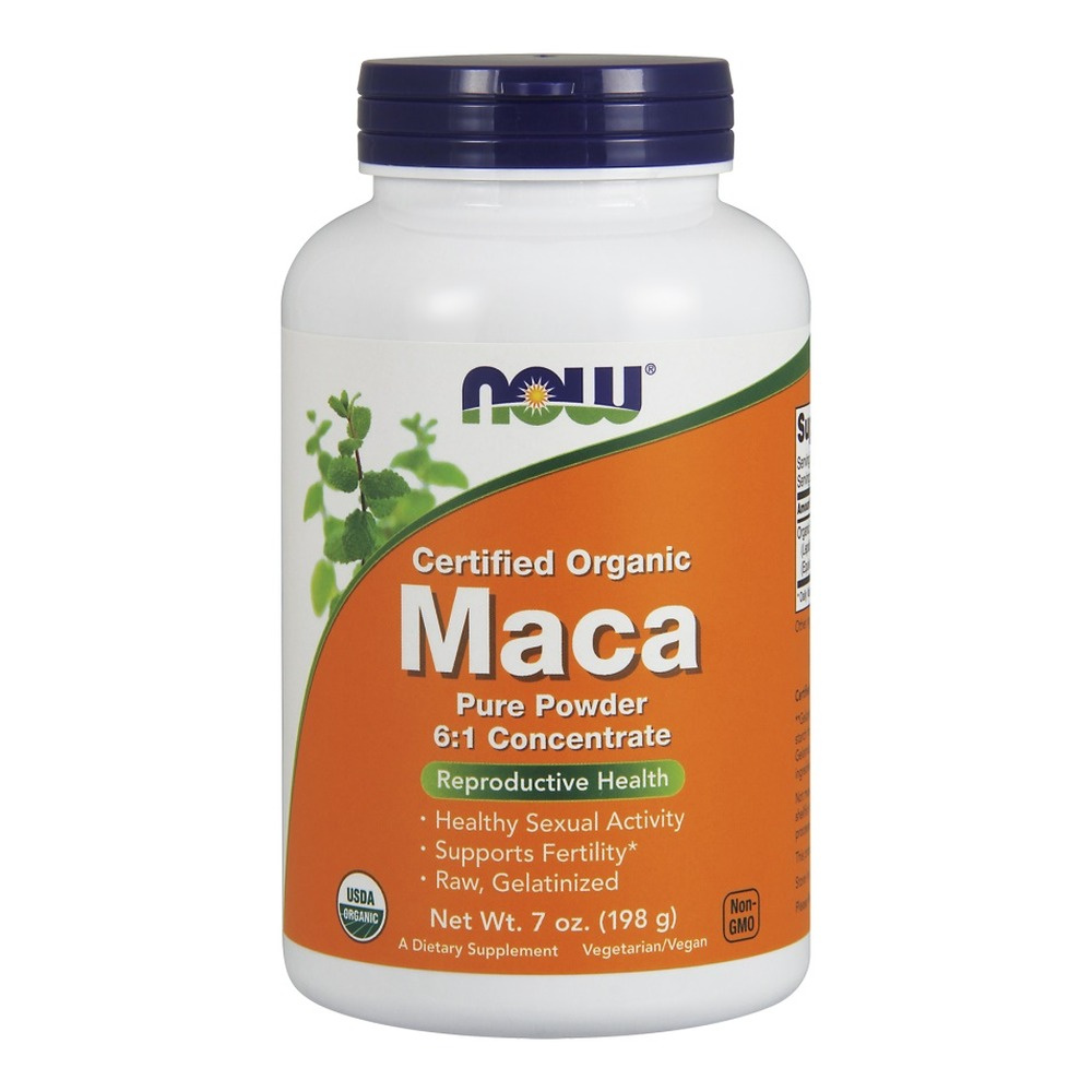 NOW Foods Maca 500 mg Proszek Wsparcie Energii i Witalności 198g
