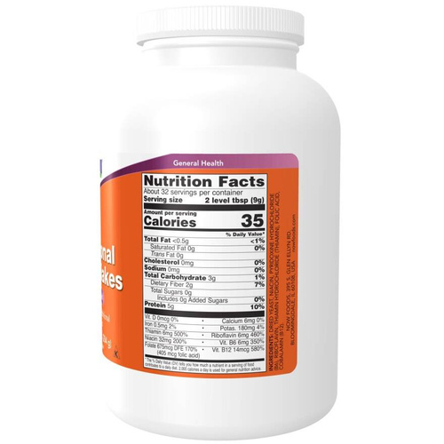 Now Foods Nutritional Yeast Flakes Odżywczy Proszek Drożdżowy 284g