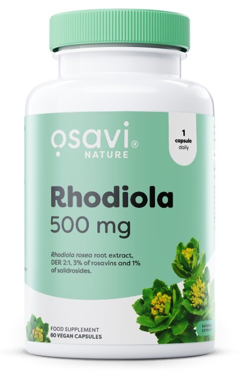 Osavi Różeniec górski 500mg 60 wegańskich kapsułek na wsparcie w stresie