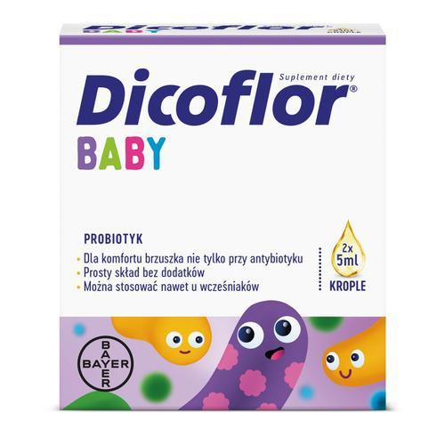 Dicoflor Baby Probiotyk dla Niemowląt i Dzieci Krople 2x5ml