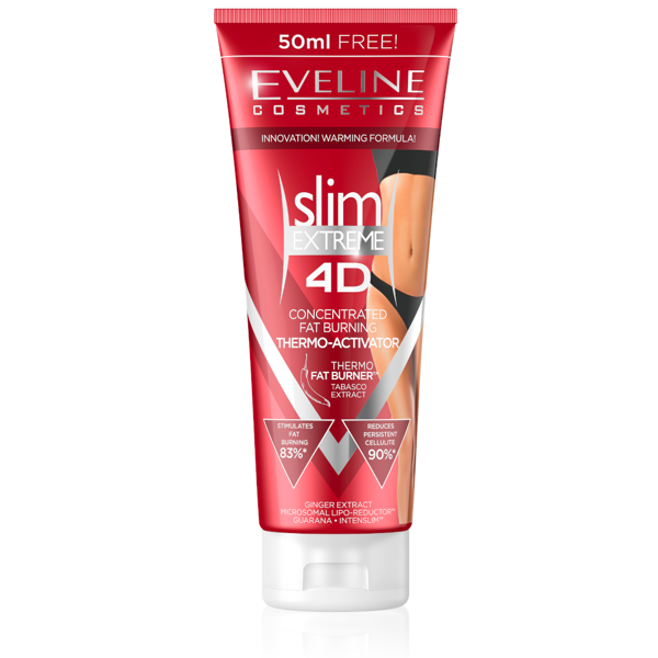 Eveline Slim Extreme 4D Antycelluit Termoaktywne Serum Wyszczuplające 250ml
