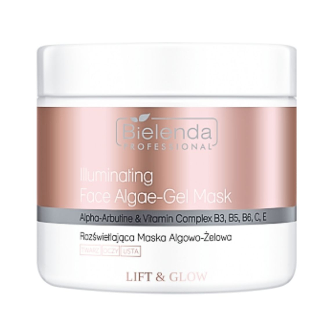 Bielenda Professional Lift & Glow Rozświetlająca Maska Algowa w Żelu 190g