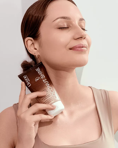 Lirene Perfect Tan Illuminating Golden Face and Body Cream Coconut Shine 150ml