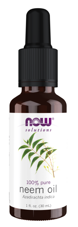 Now Foods Neem Oil 100% Pure 100% Czystego Neemu Oil dla Skóry Podrażnionej 30ml