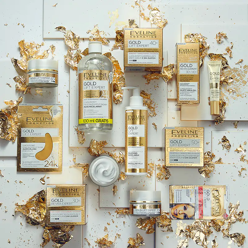 Eveline Gold Revita Expert Luxurious Smoothing Cream-Serum with 24k Gold for Day and Night 30+ 50ml