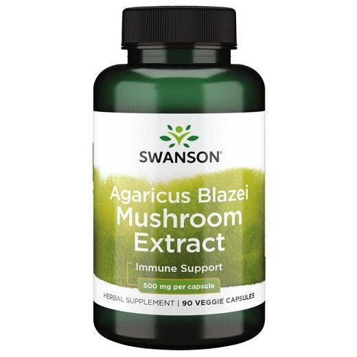 Swanson Agaricus Blazei Mushroom Extract 500mg 90 Vcapsules