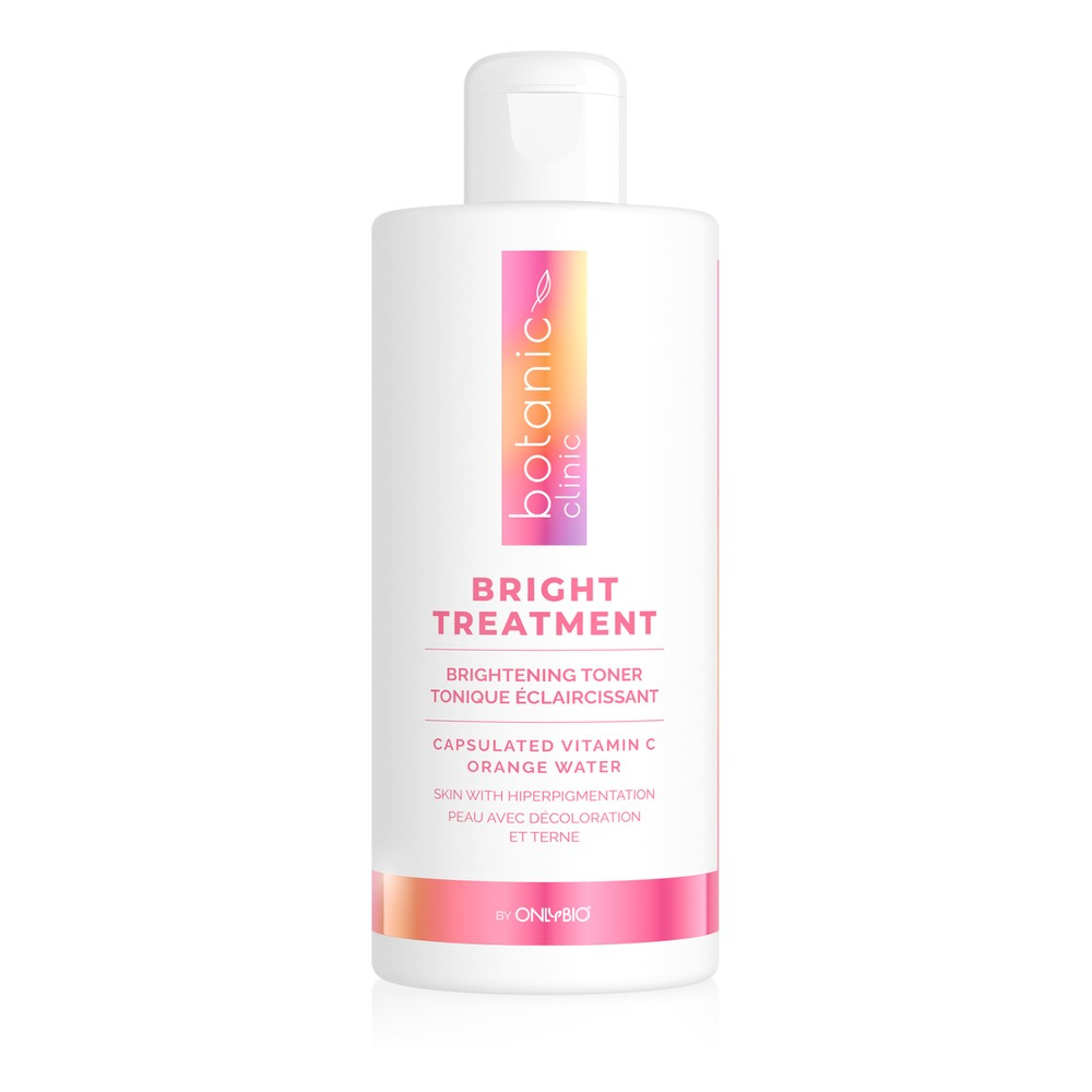 OnlyBio Botanic Clinic Bright Treatment Rozświetlający Tonik dla Skóry z Przebarwieniami 300ml