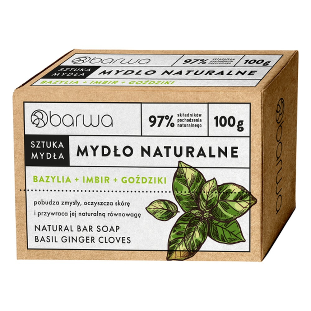 Barwa Natural Bar Soap with Basil 100g