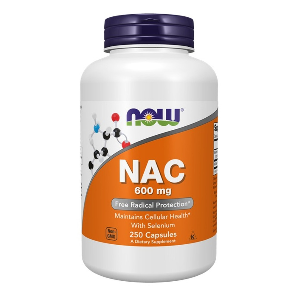 Now Foods NAC with Selenium 600mg Wsparcie Układu Odpornośćiowego 250 Kapsułek