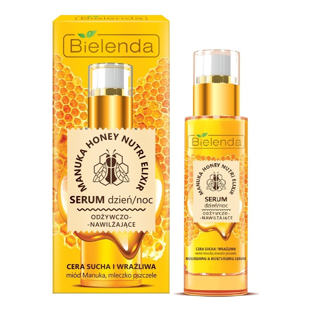 Bielenda Manuka Honey Nutri Elixir Odżywczo Nawilżające Serum na Dzień i na Noc 30g