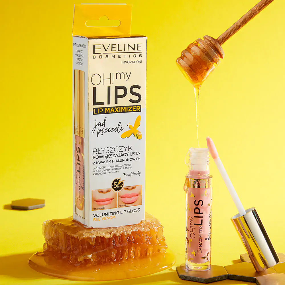 Eveline Oh My Lips Lip Maximizer Błyszczyk Powiększający Usta Jad Pszczeli 4,5ml