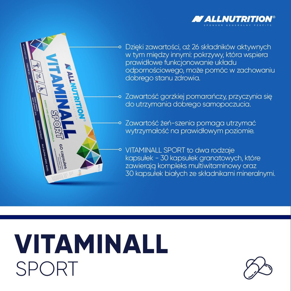 Allnutrition Vitaminall Sport Energy Formula 60 Capsules