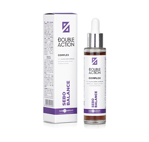 Hair Company Professional Double Action Sebo Balance Complex Koncentrat Składników Aktywnych Regulujący Wydzielanie Sebum 50ml