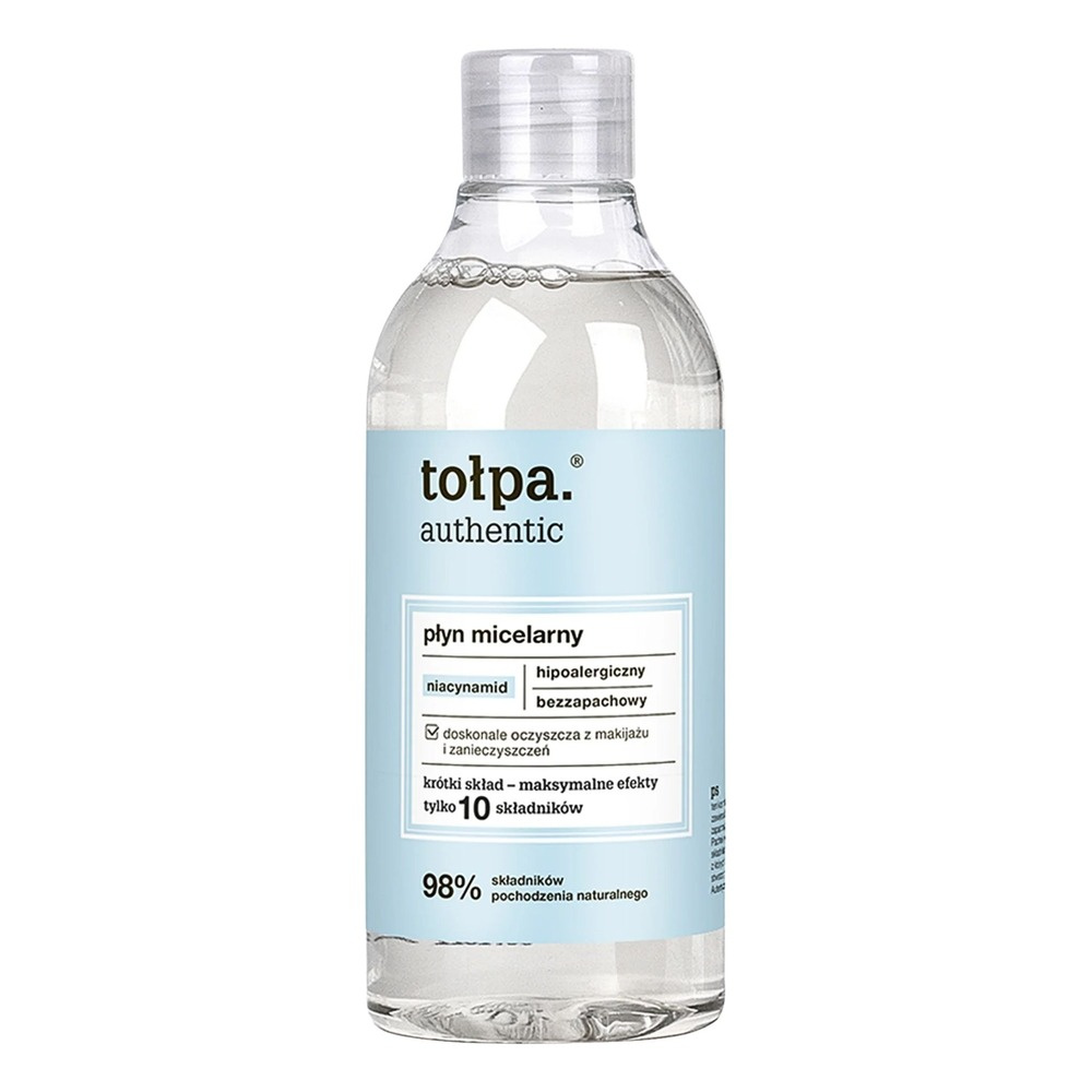 Tolpa Authentic Micellar Lotion Hypoallergenic Fragrance-Free Makeup Remover 300ml