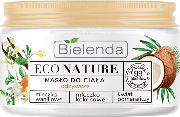 Bielenda Eco Nature Body Butter Nourishing Vanilla Milk Coconut Milk Orange Blossom 250ml